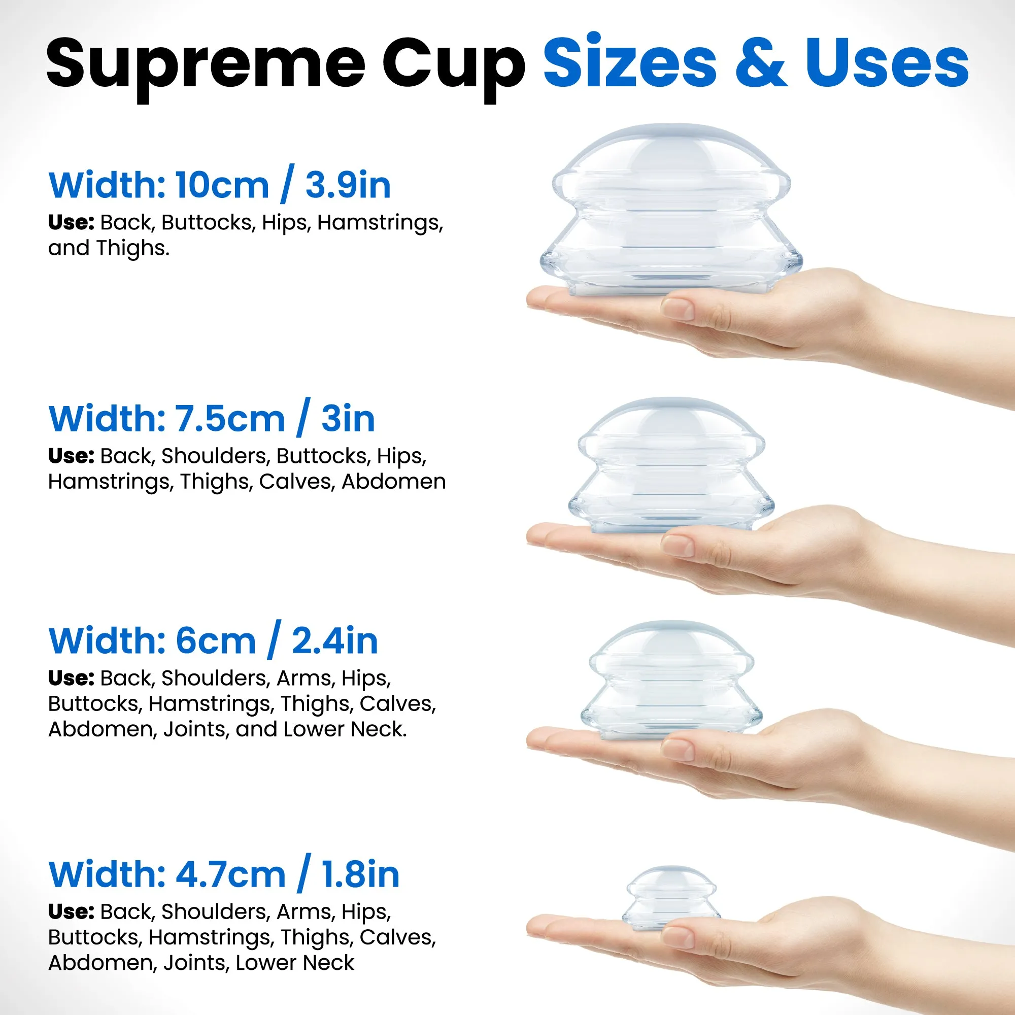 8 SUPREME INTERMEDIATE PRO 5560- SELF CARE SOFTER SILICONE CUPS- US,CA,BR,AU,UK,MX