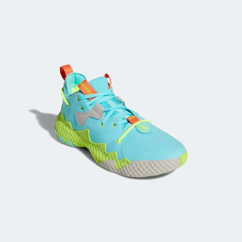 Adidas Men's Harden Vol. 6 Shoes - Pulse Aqua / Team Semi Sol Orange / Solar Yellow