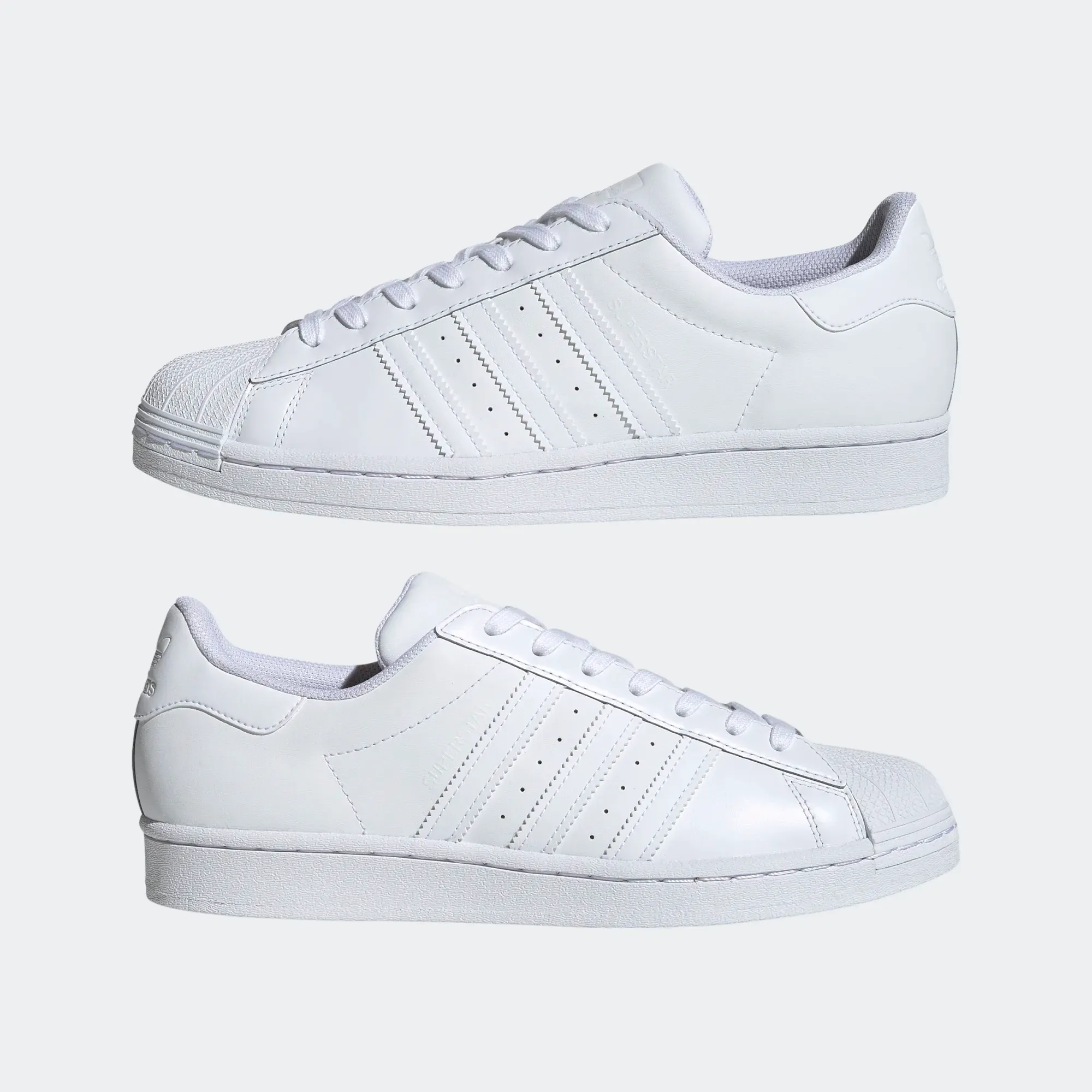 Adidas Men's Superstar Shoes - All White