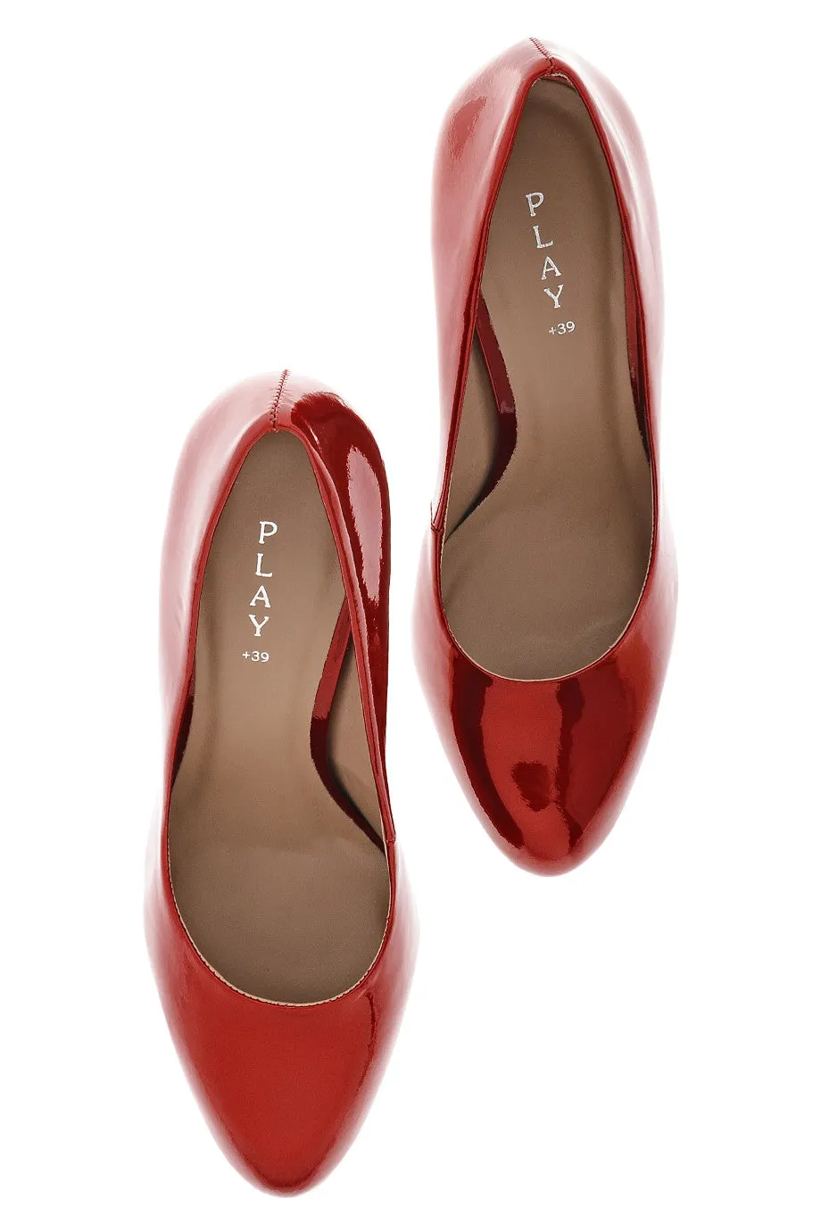 ALDITH Pearl Campari Red Patent Leather Pumps