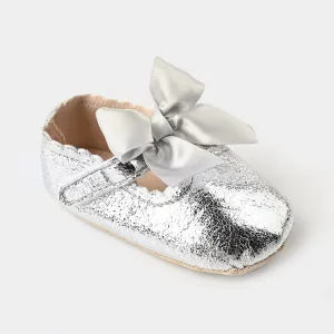 Baby Girl Shoes F53-SILVER