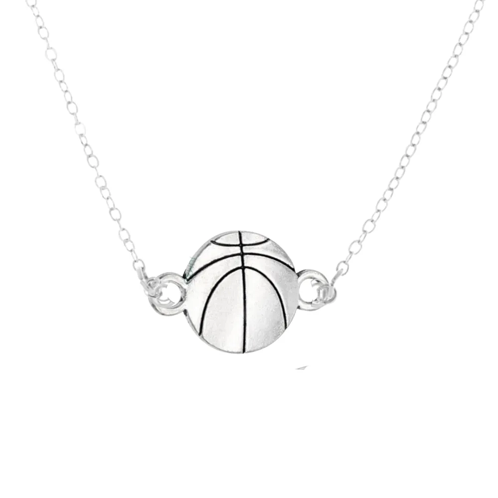 Basketball Pendant Necklace