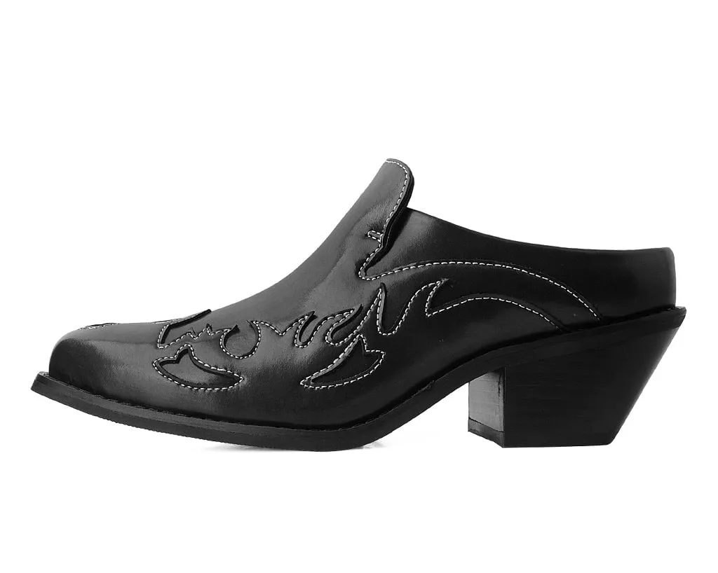 Black Flame Western Mule