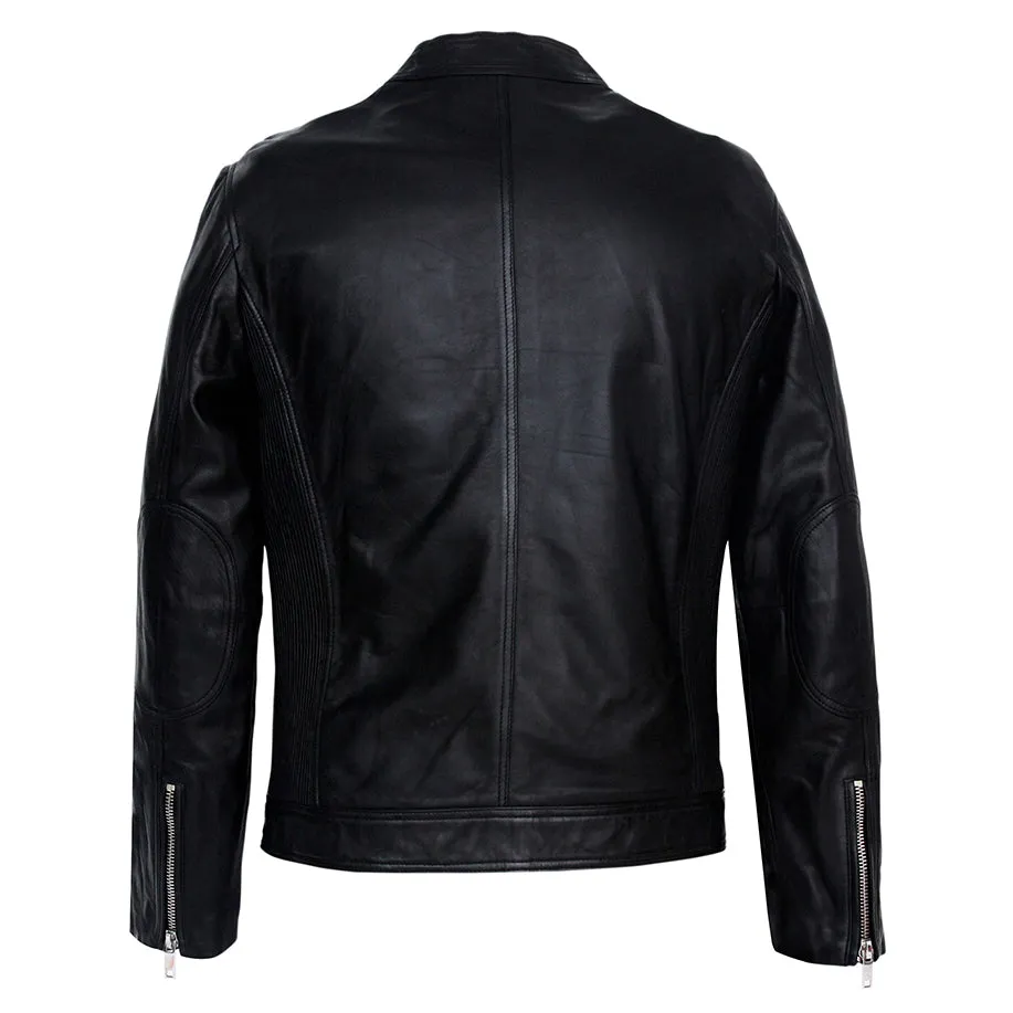 Brayden Mens Genuine Moto Leather Jacket