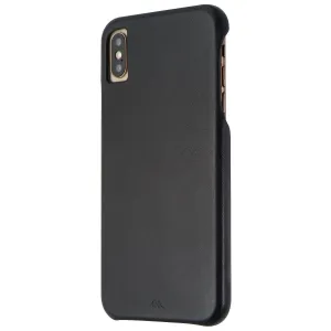 Case-Mate Barely There Genuine Leather Hard Case for Apple iPhone XS Max - Black