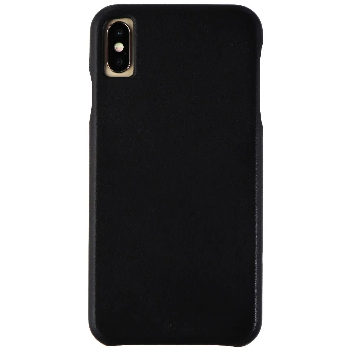 Case-Mate Barely There Genuine Leather Hard Case for Apple iPhone XS Max - Black