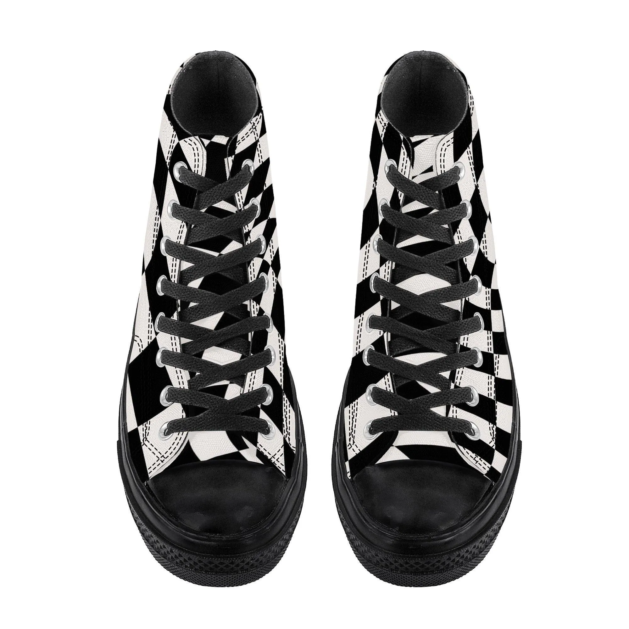 Checkered Hi tops