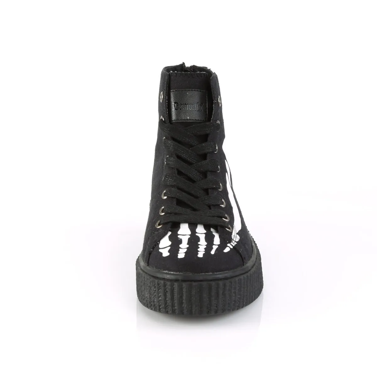 Demonia SNEEKER-252 | Black Canvas Sneakers