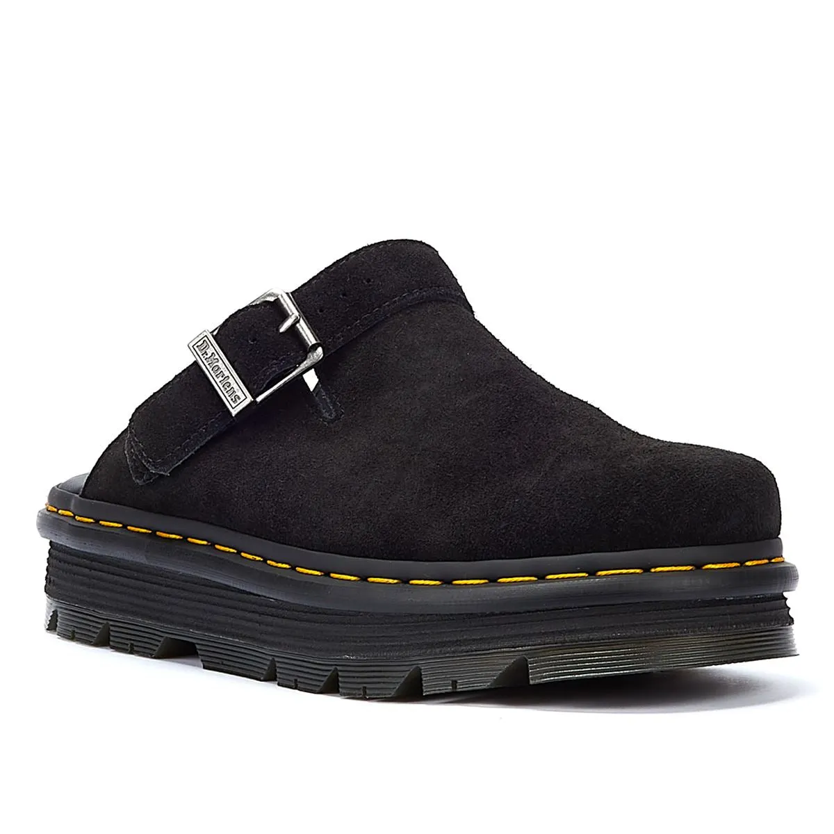 Dr. Martens Zebzag EH Suede Black Mule