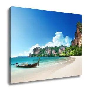 Gallery Wrapped Canvas, Railay Beach In Krabi Thailand