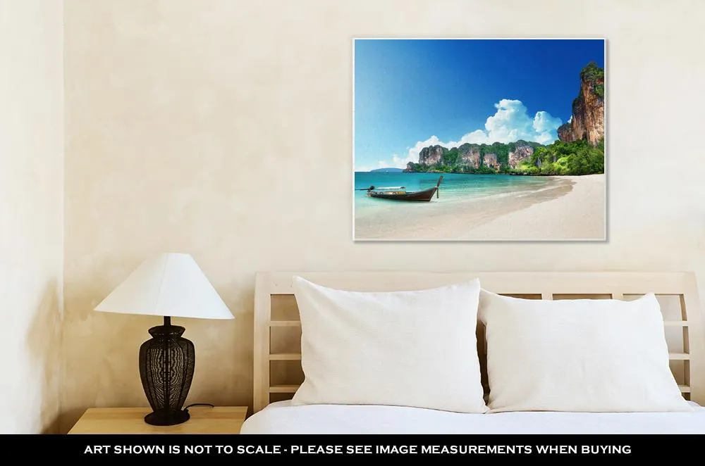 Gallery Wrapped Canvas, Railay Beach In Krabi Thailand