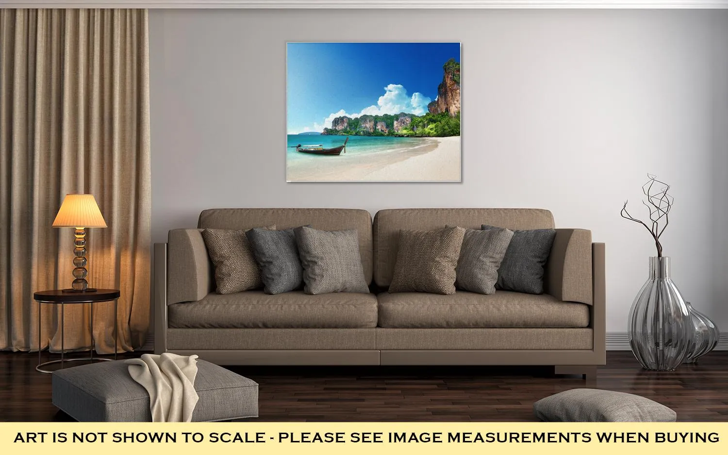 Gallery Wrapped Canvas, Railay Beach In Krabi Thailand