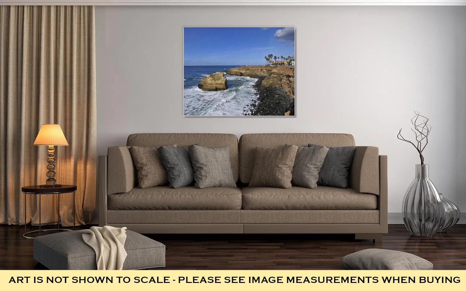 Gallery Wrapped Canvas, View Over Sunset Cliffs San Diego California