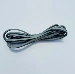 HL80910GRAY LACE Genuine Leather Strip Cord Braiding String Lacing 64" GRAY