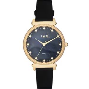 Jag J2682 Victoria Black leather Womens Watch