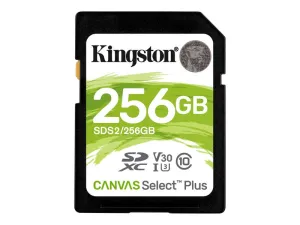 Kingston Flash Memory Card Canvas Select Plus - Sdxc Uhs-I - 256 Gb