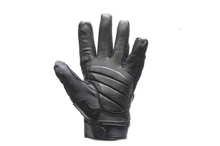 Leather Motorcycle Gloves With Mesh, GLZ44-DL