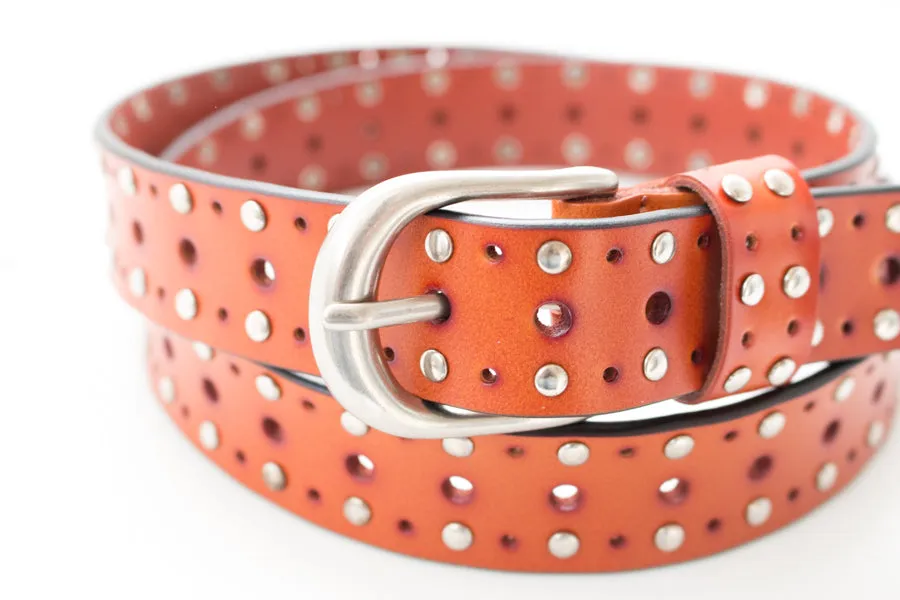 Leather Rivet Belt