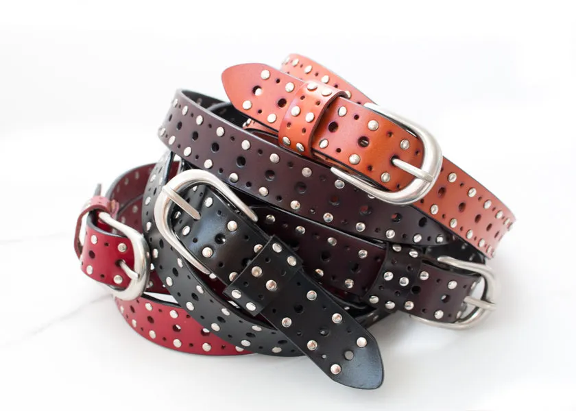 Leather Rivet Belt