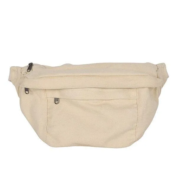 London Oversized Canvas Crescent Sling Bag