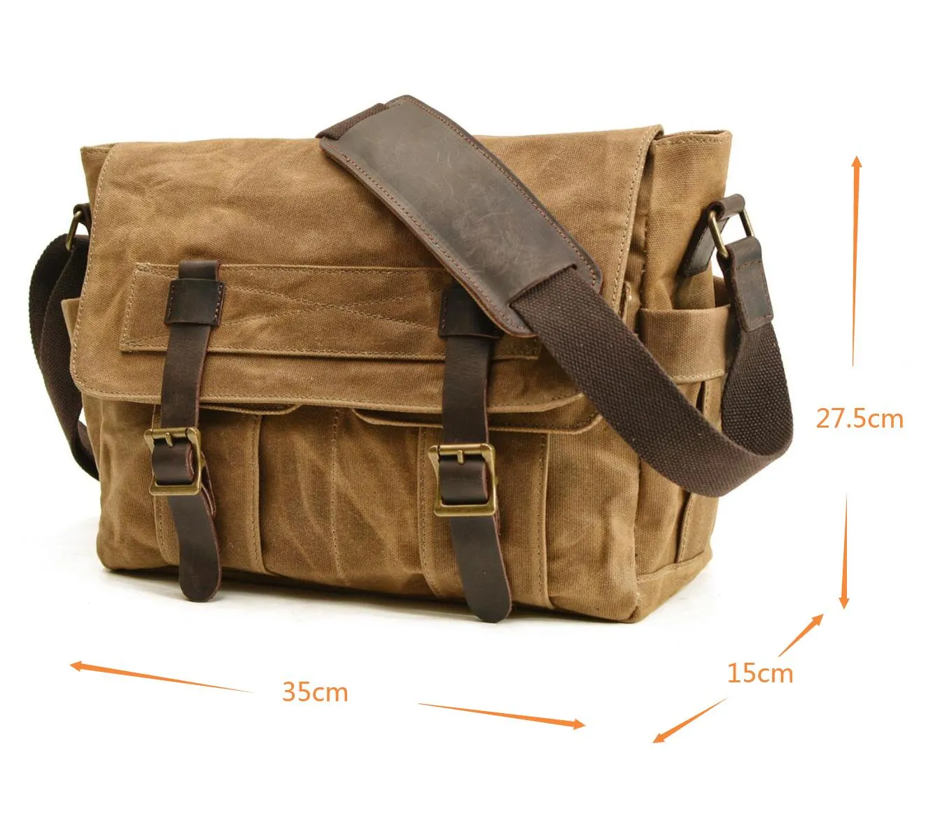 Men's Canvas Messsenger Bag Shoulder Briefcase Bag Vintage Business Bag Waterproof Bag Casual Commuter Bag For Him