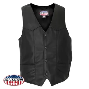 Men's USA Made Premium Leather Vest, VSM5006-HL