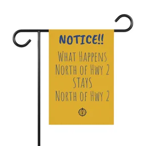 NOTICE!! Cabin Rule  - Yard / Dock Banner