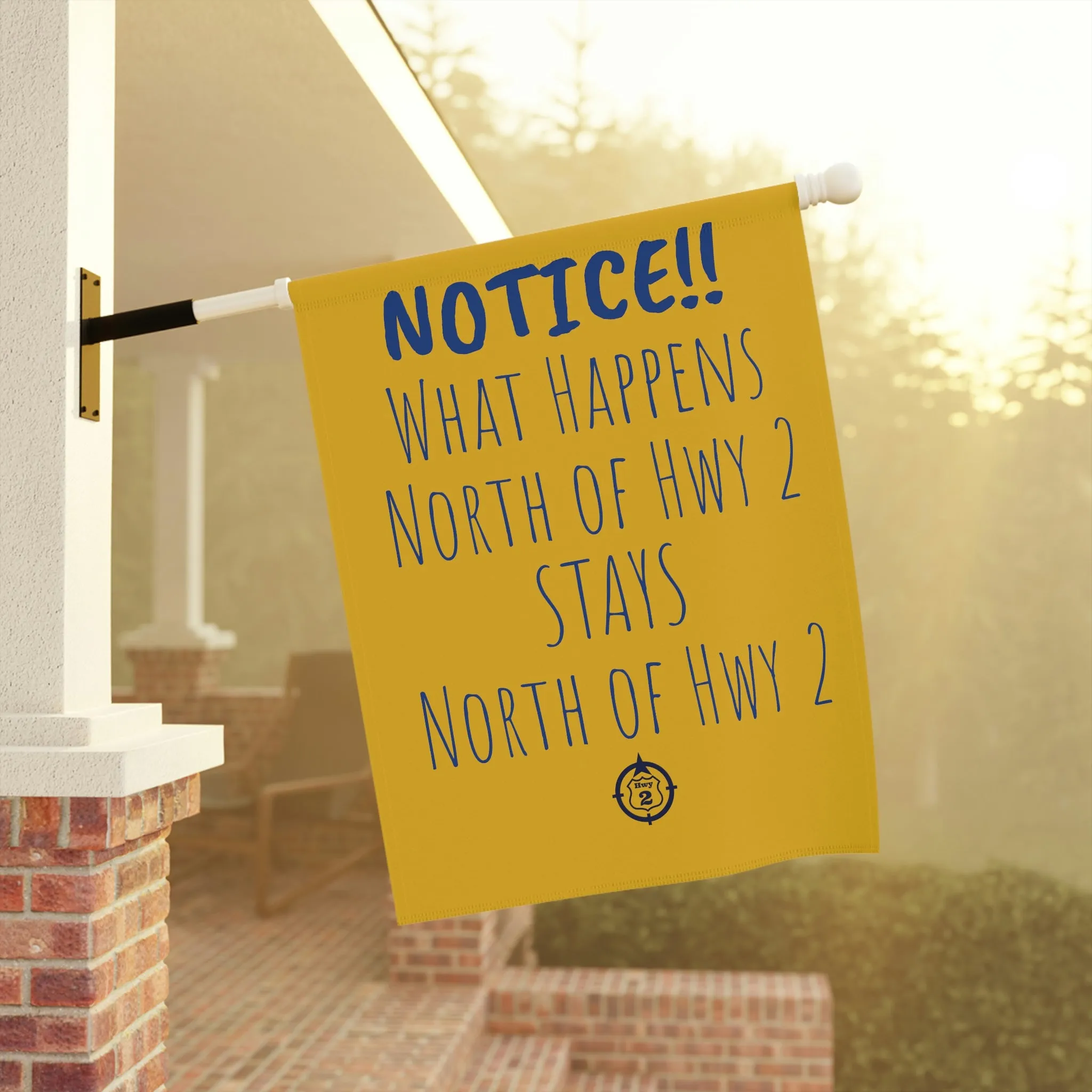 NOTICE!! Cabin Rule  - Yard / Dock Banner