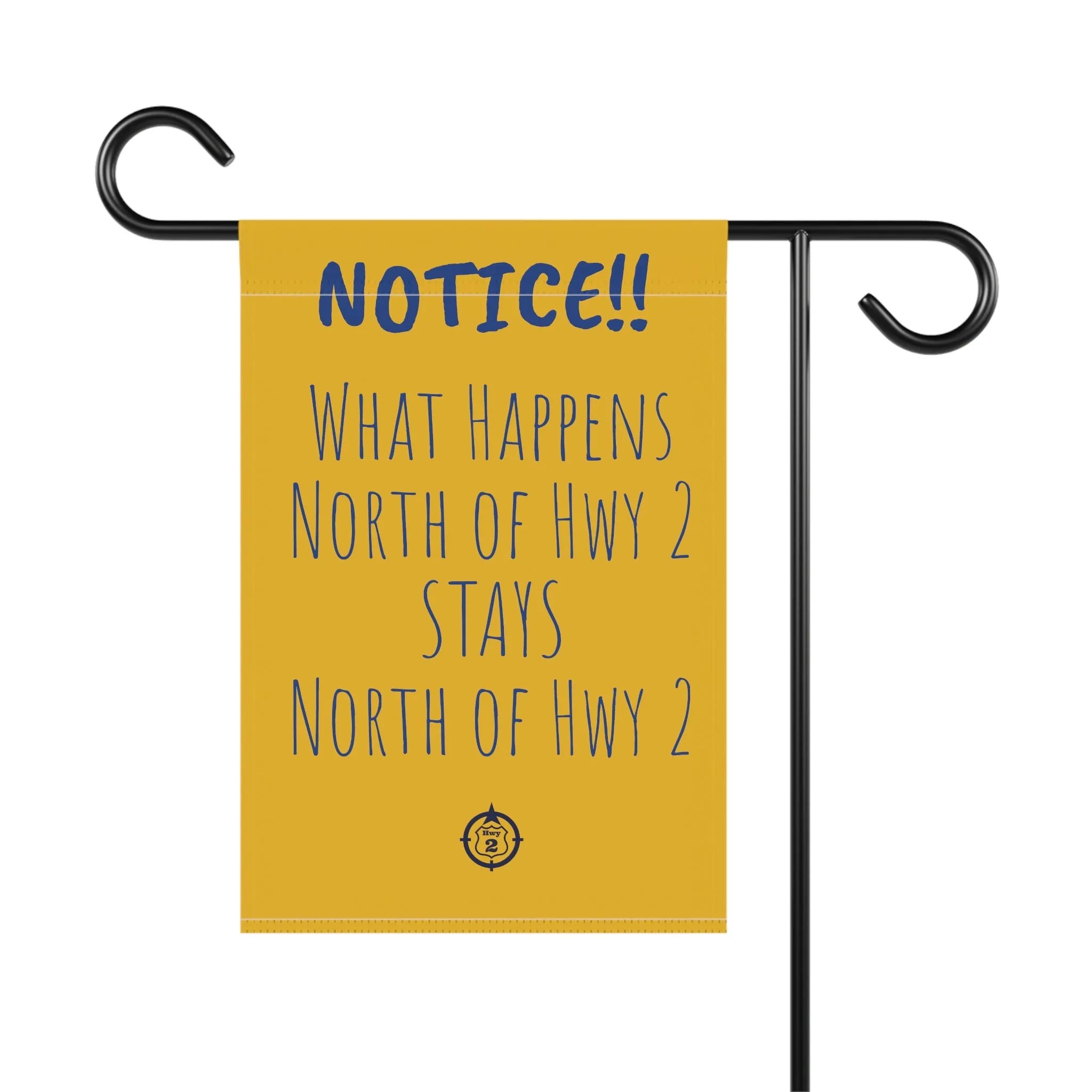 NOTICE!! Cabin Rule  - Yard / Dock Banner