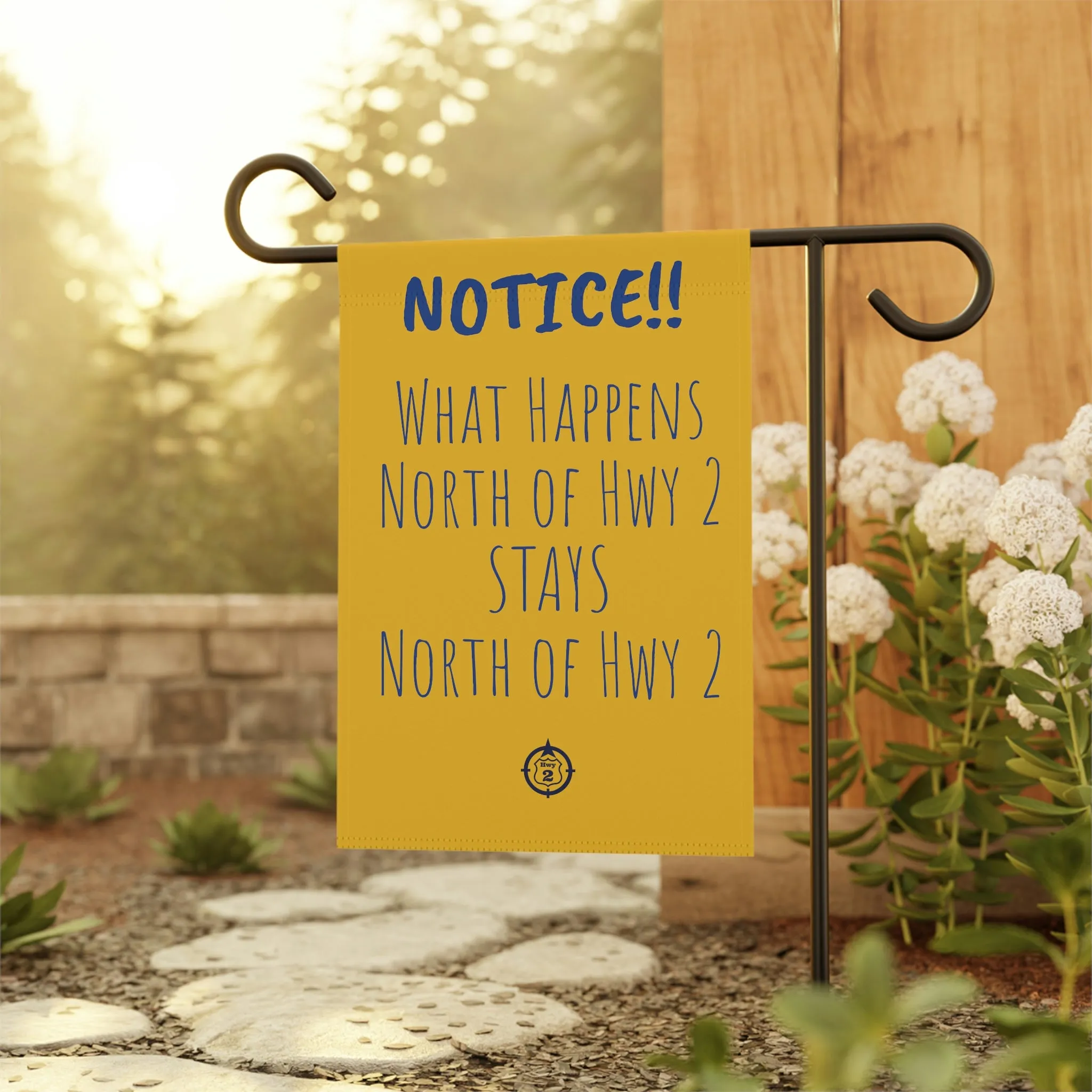 NOTICE!! Cabin Rule  - Yard / Dock Banner