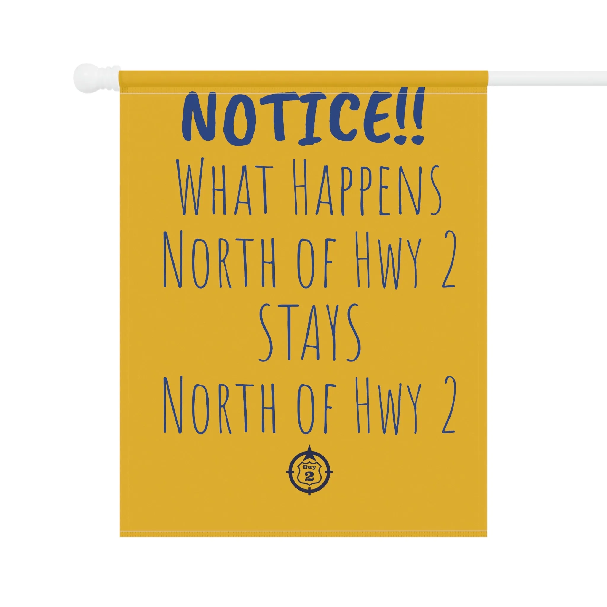 NOTICE!! Cabin Rule  - Yard / Dock Banner