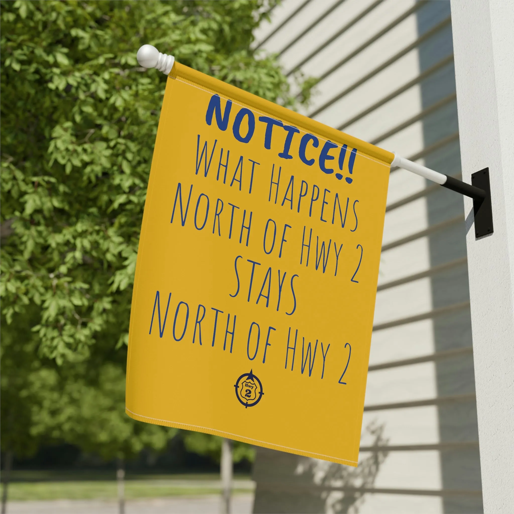 NOTICE!! Cabin Rule  - Yard / Dock Banner