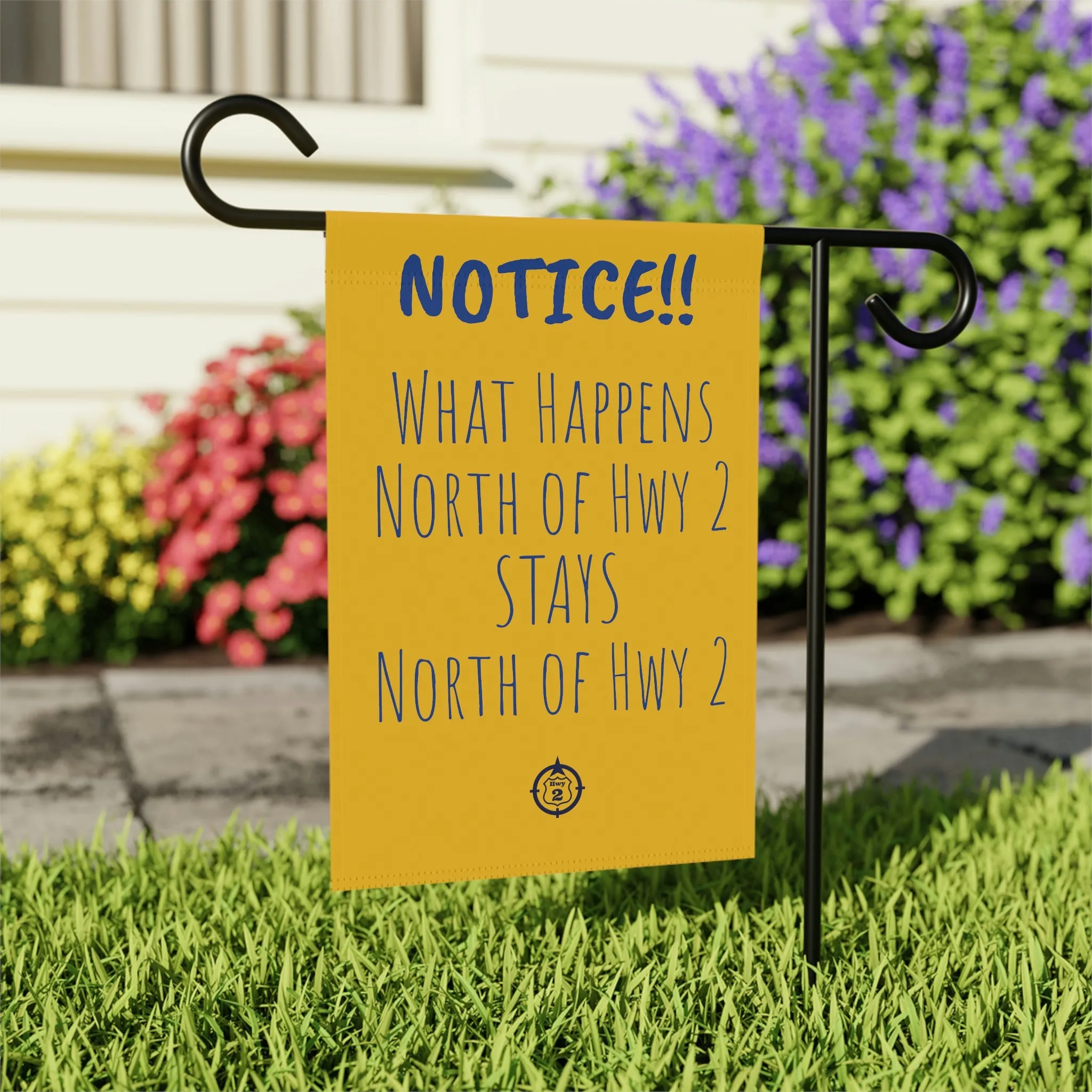 NOTICE!! Cabin Rule  - Yard / Dock Banner