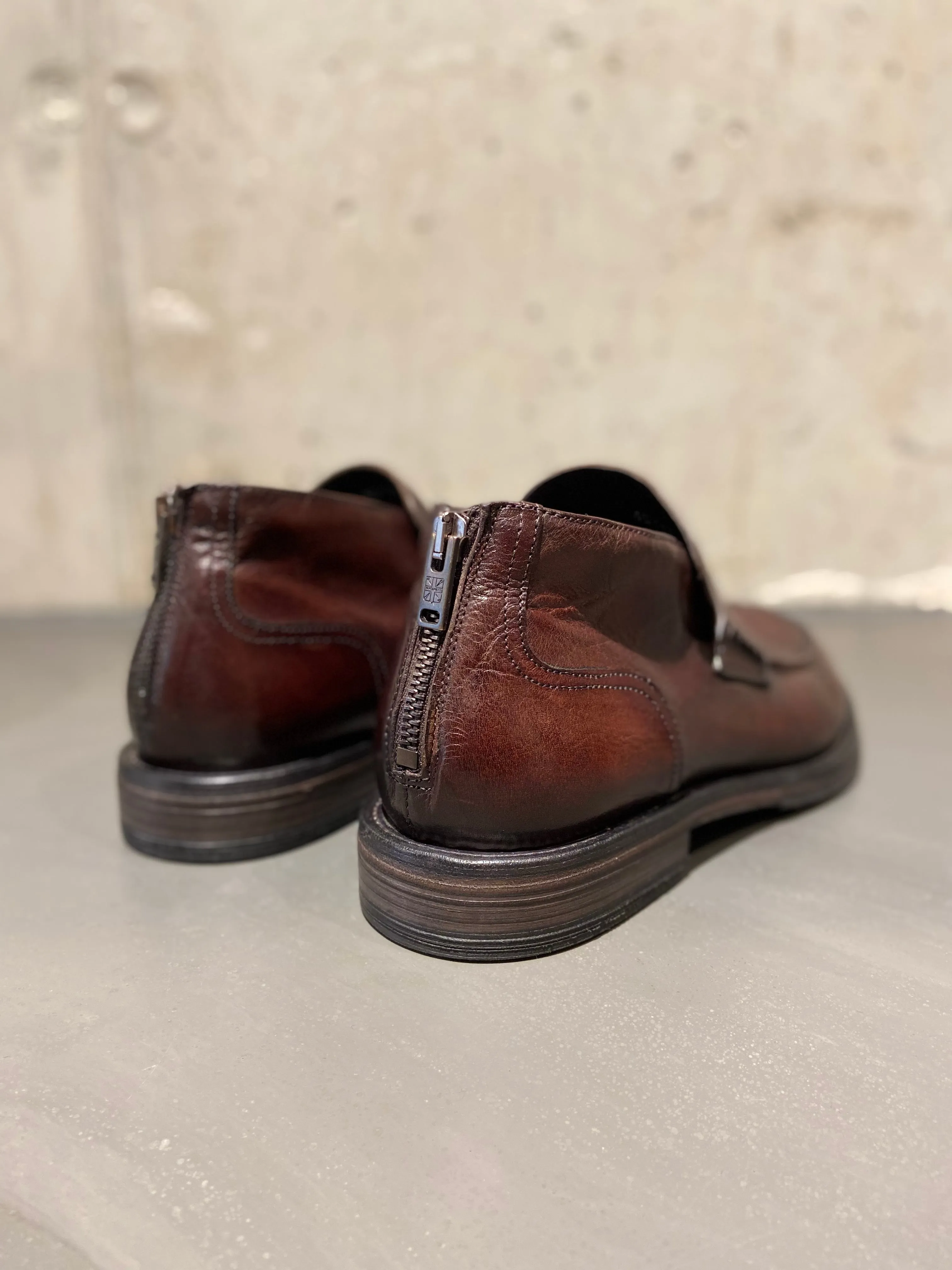 PANTANETTI MID TOP LOAFER BRANDY