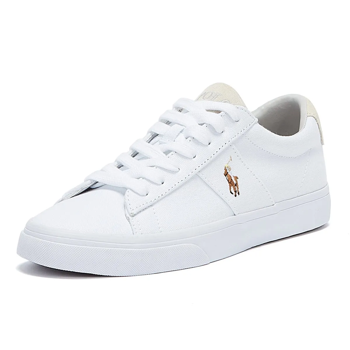 Ralph Lauren Sayer Canvas White Trainers