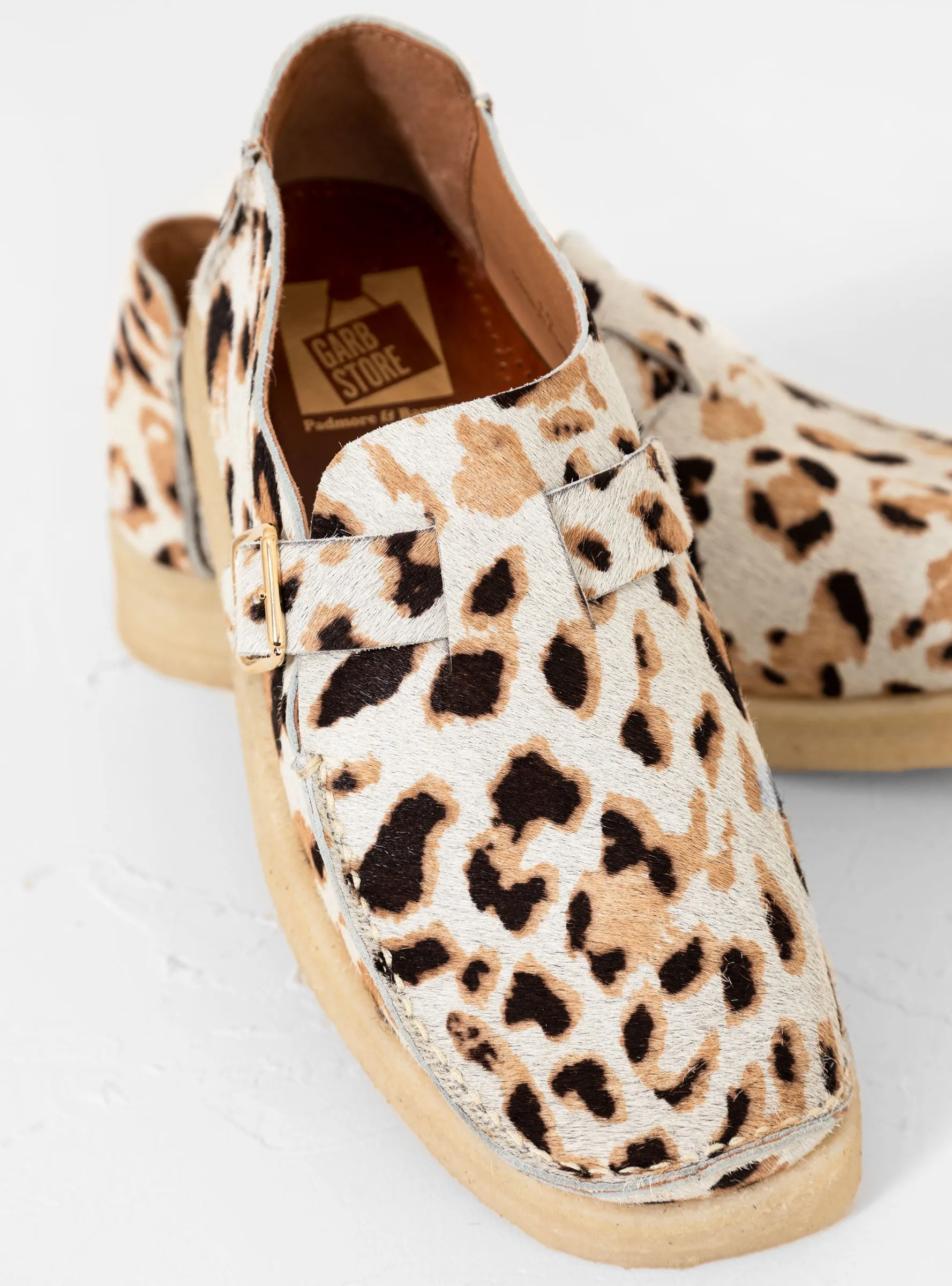 Side Seam Slide Shoes Leopard Print