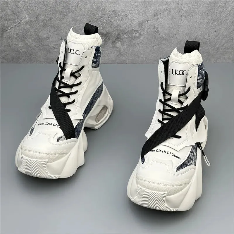 TEEK - High Top Mens Clash Chunky Platform Boot Sneakers