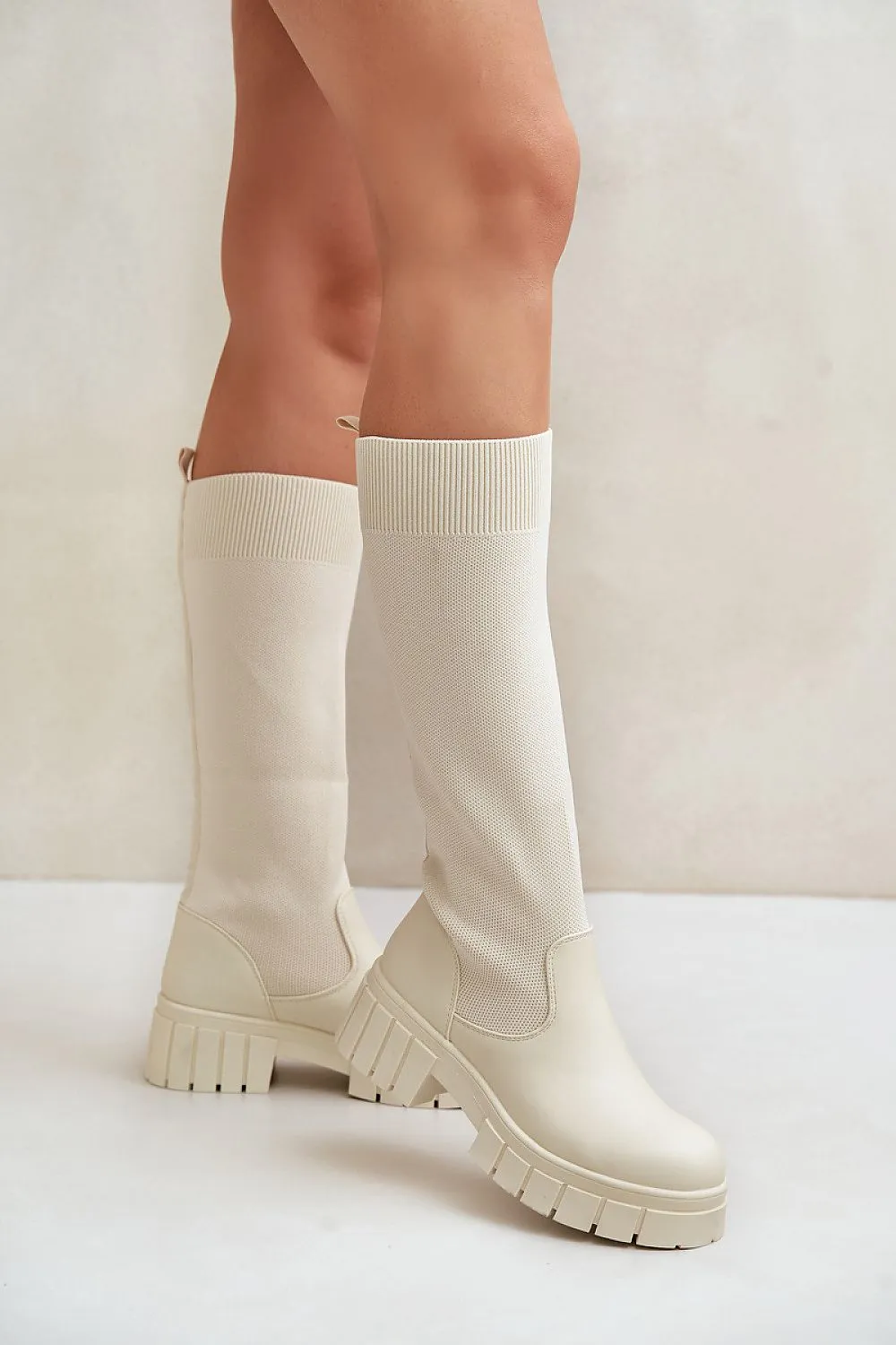 TEEK - Mixed Media Covered Calf Boots