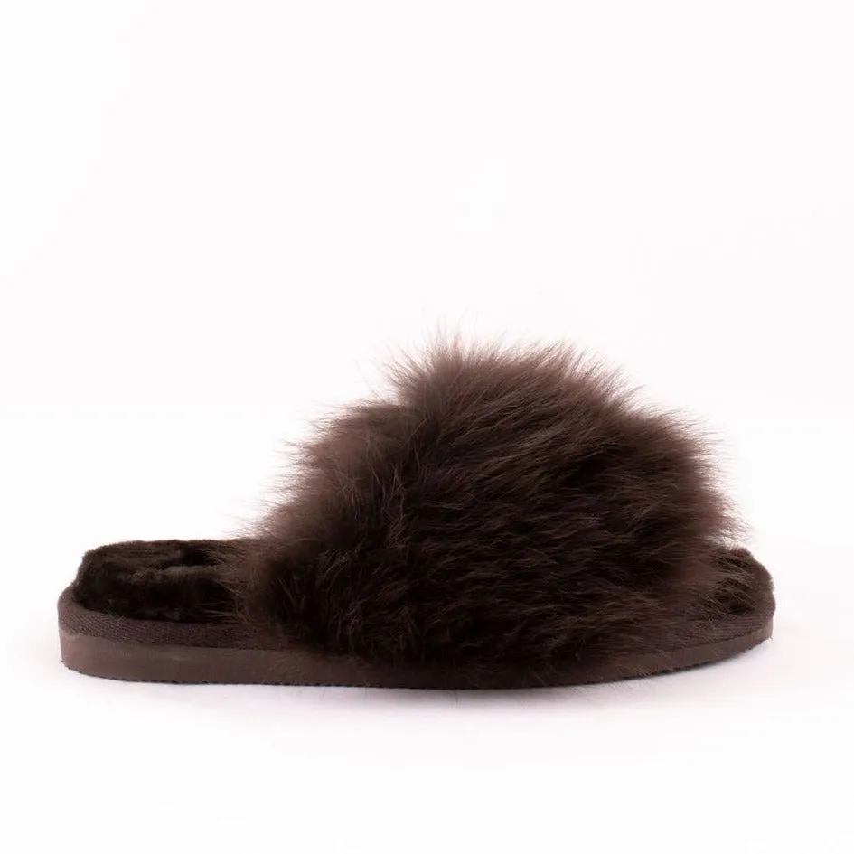 TESSAN Shepherd Womens Sheepskin Slider Slippers (Last Chance)