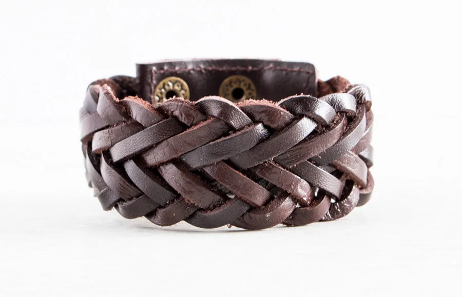 The Braided Leather Bracelet Collection