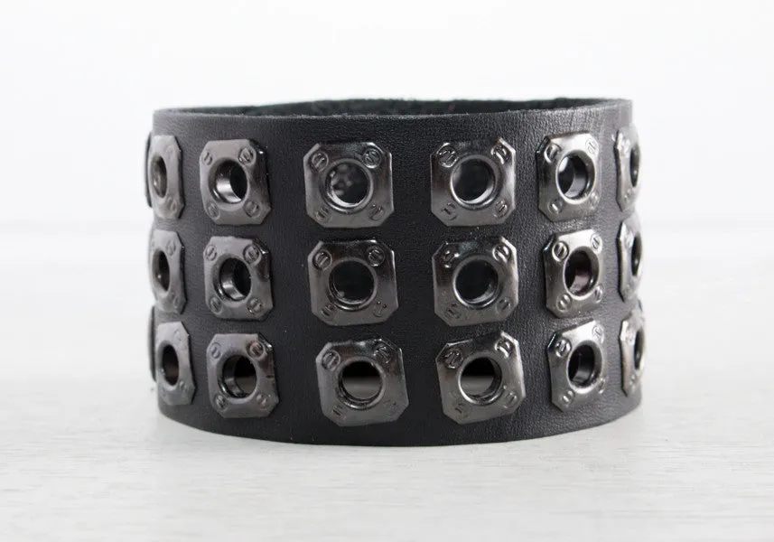 The Studded Leather Bracelet Collection