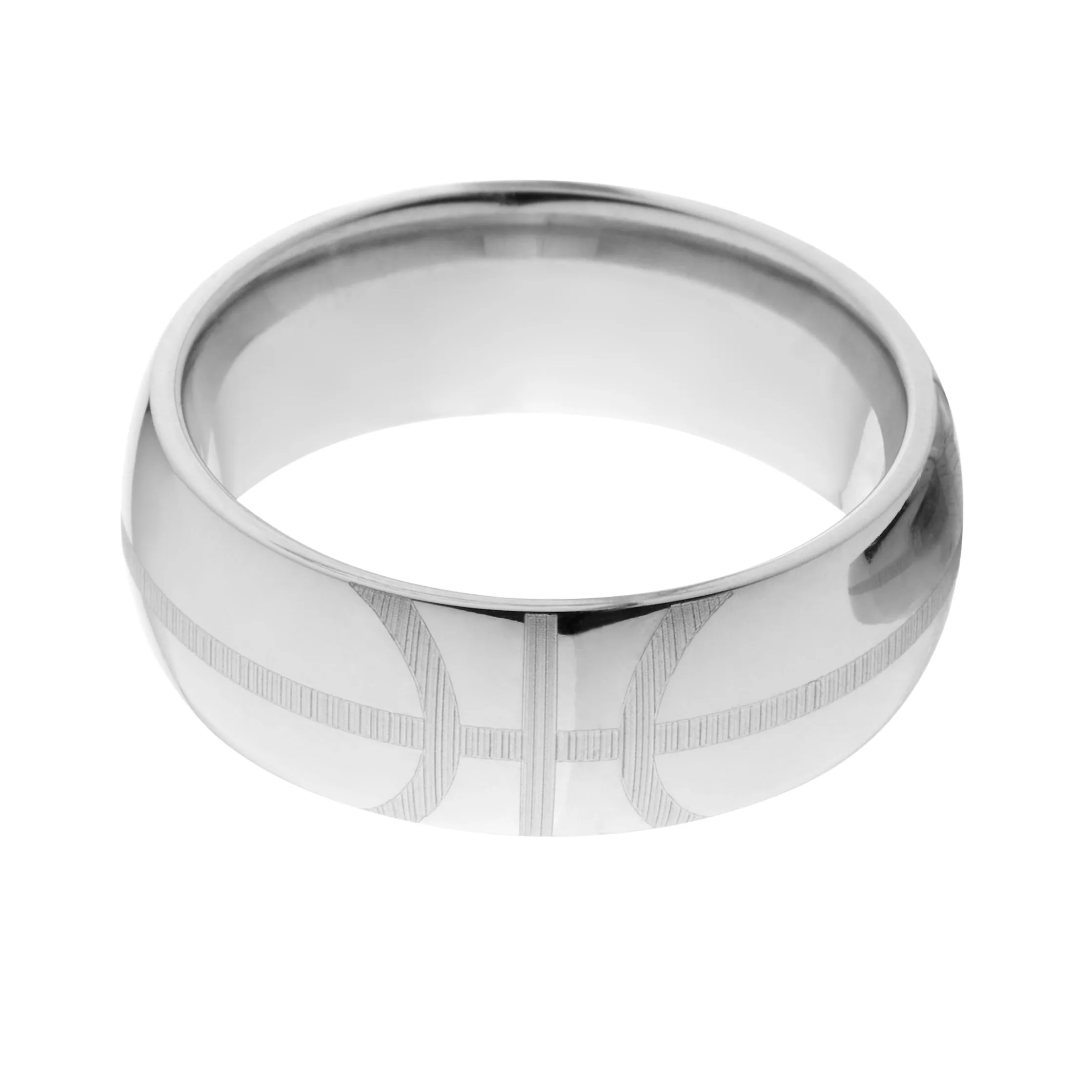 Titanium Basketball Ring - Men's Wedding Band