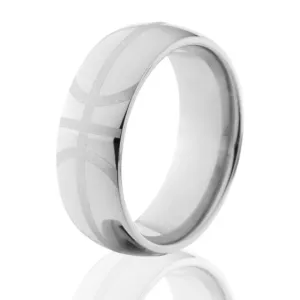 Titanium Basketball Ring - Men's Wedding Band