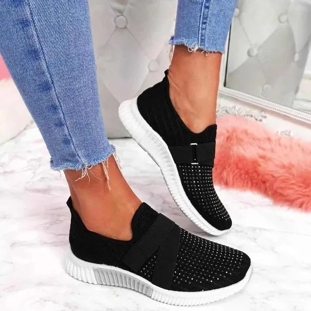 Trendy Casual Solid Color Mesh Sneakers