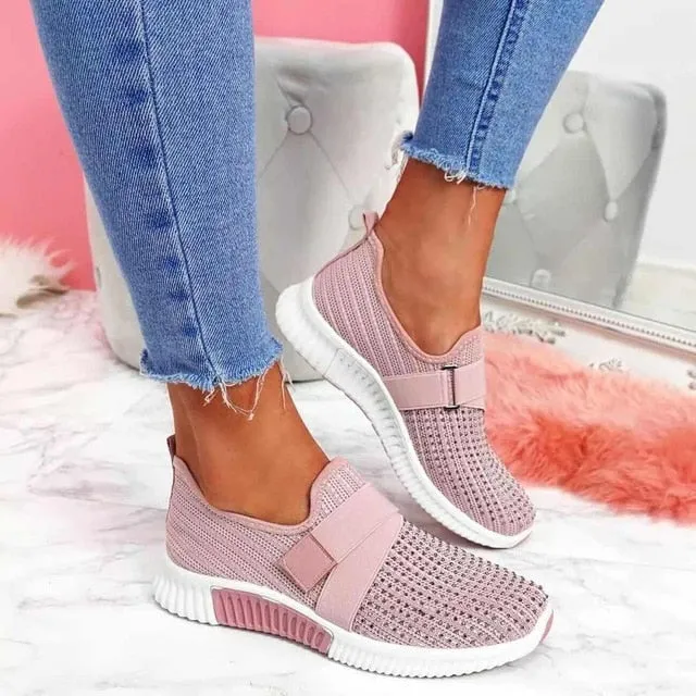 Trendy Casual Solid Color Mesh Sneakers