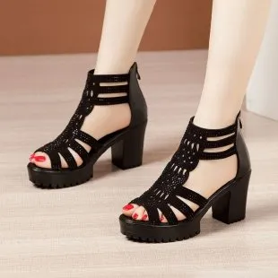 Trendy High Gladiator Heel Shoes