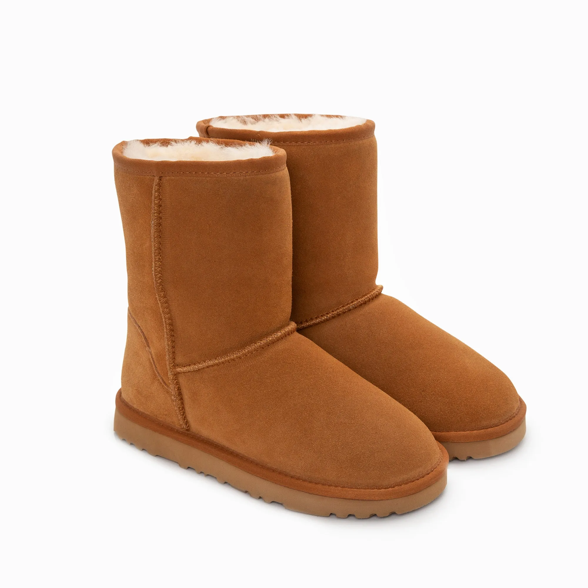 Ugg Boots Genuine Australian Sheepskin Unisex Short Classic Suede (Unisex Cow Suede)