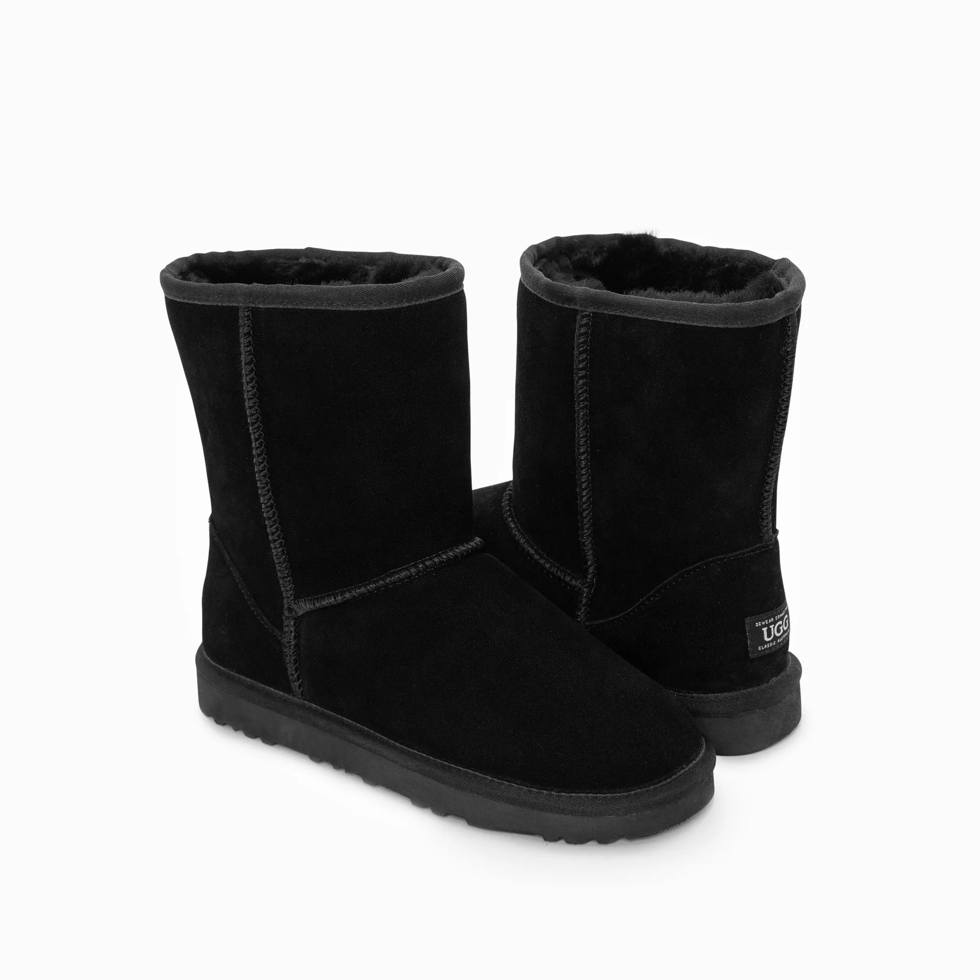 Ugg Boots Genuine Australian Sheepskin Unisex Short Classic Suede (Unisex Cow Suede)