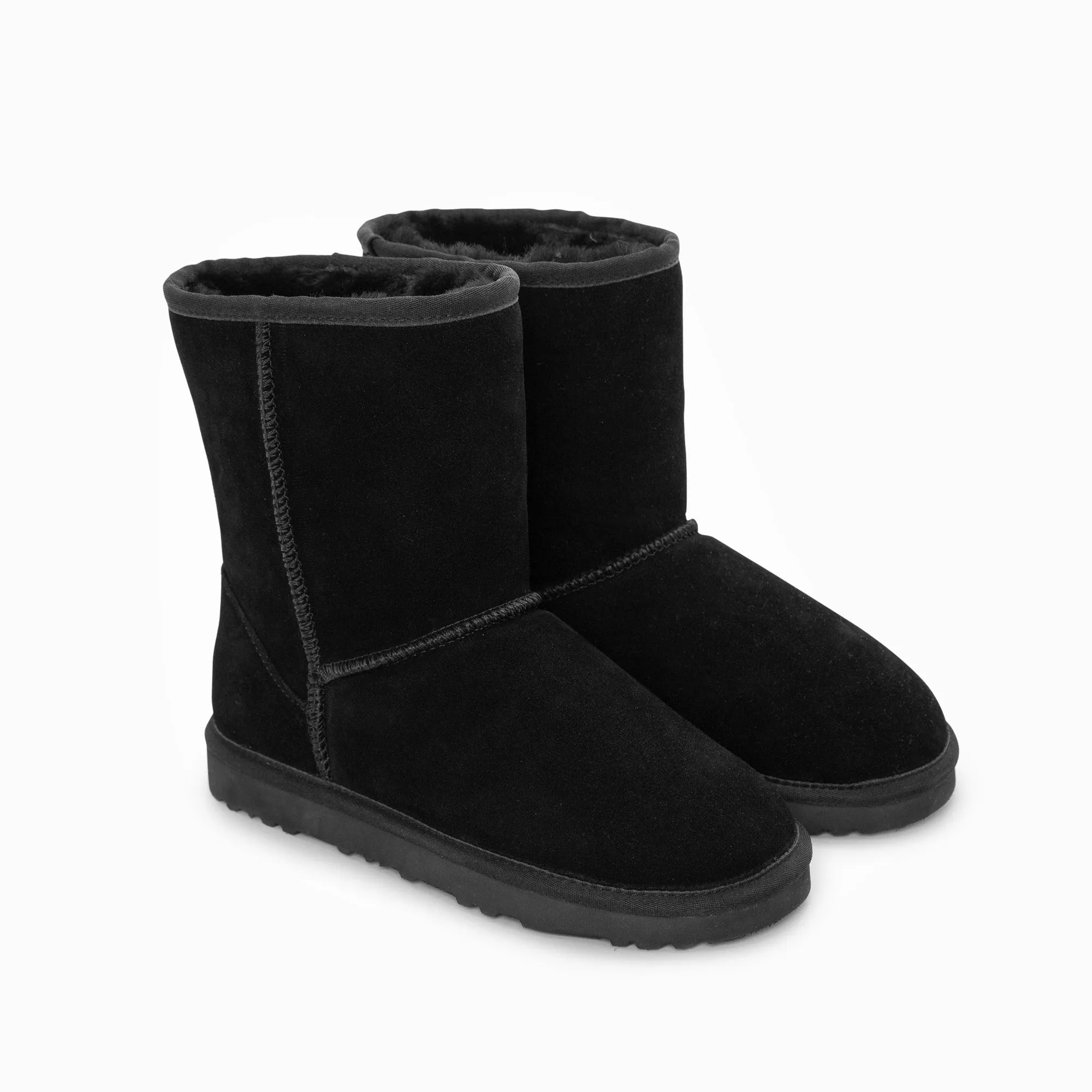 Ugg Boots Genuine Australian Sheepskin Unisex Short Classic Suede (Unisex Cow Suede)