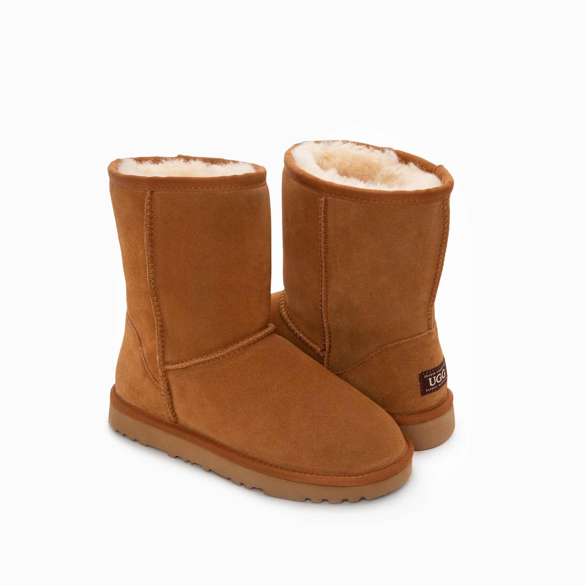 Ugg Boots Genuine Australian Sheepskin Unisex Short Classic Suede (Unisex Cow Suede)